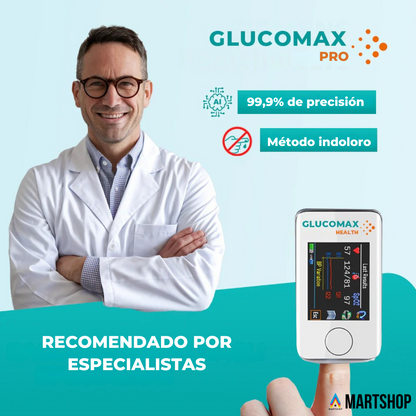 GlucoMax PRO™ – Medidor de Glucosa No Invasivo