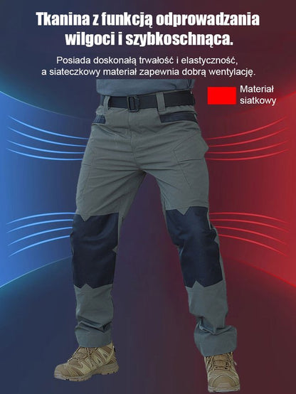 Męskie elastyczne wodoodporne spodnie taktyczne